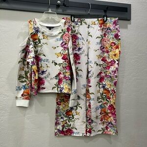 Boston Proper Floral loungewear Set - Multicolor